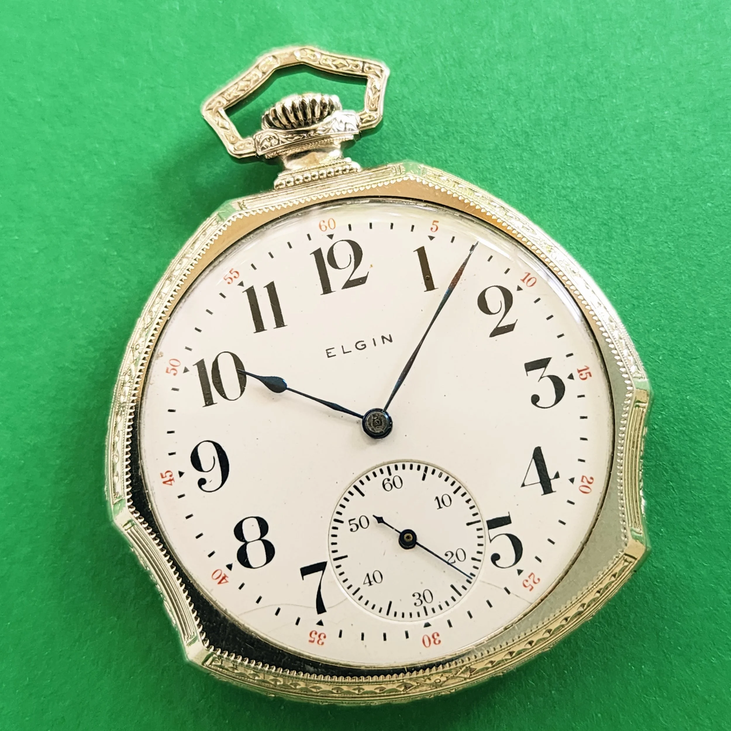 Elgin art deco pocket watch