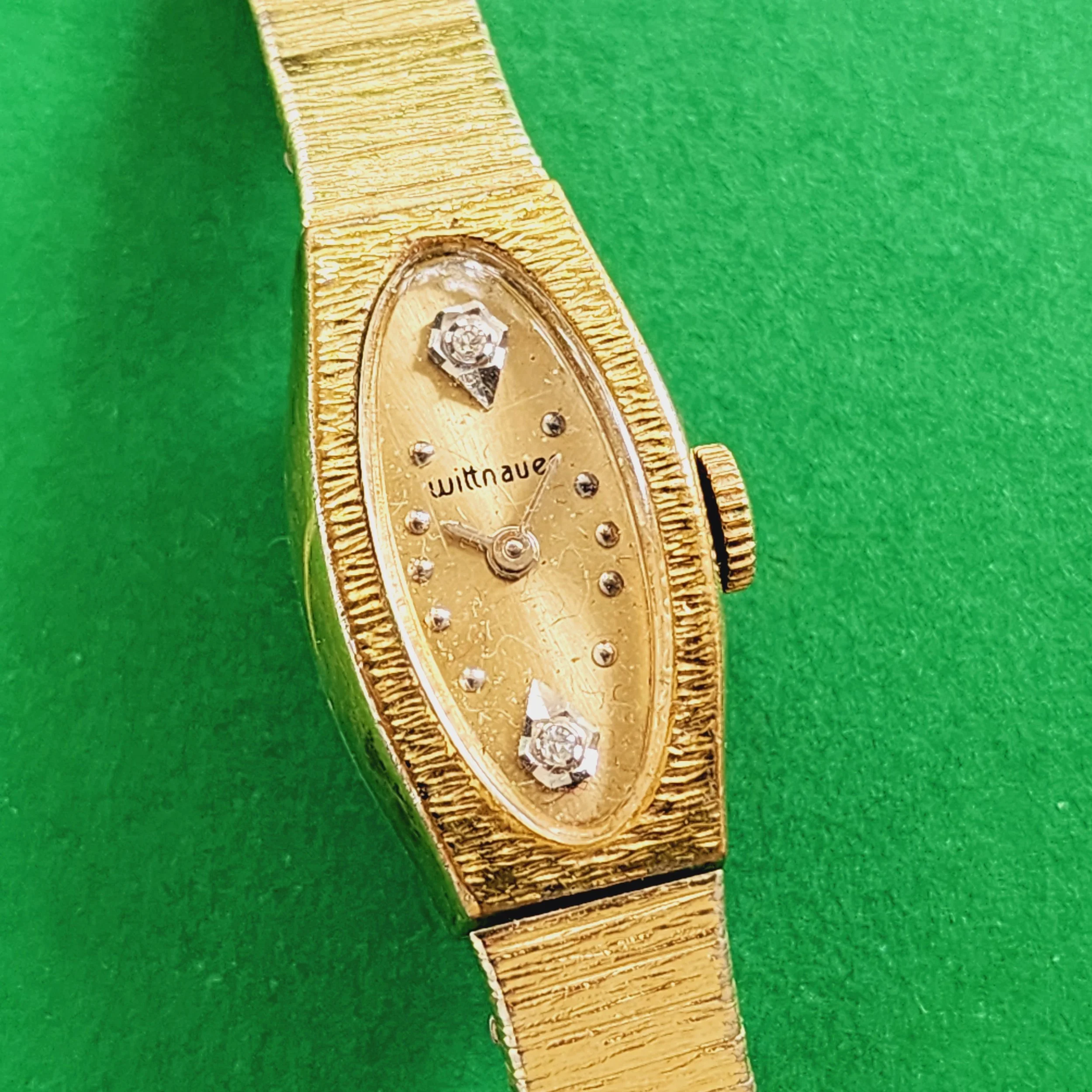 Lot 25 Wittnauer Diamond Dial Vintage Mechanical Movement