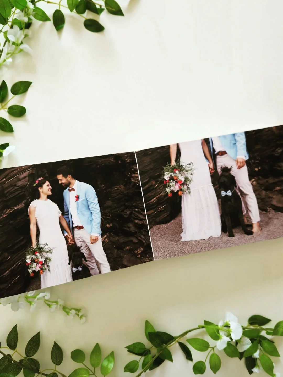 They said &ldquo;I do&rdquo; &mdash; and their dog said &ldquo;I&rsquo;m coming too.&rdquo;

This wedding album captures every dreamy moment (and one very proud ring bearer on four legs).

Because family photos should include every member 🐶💍