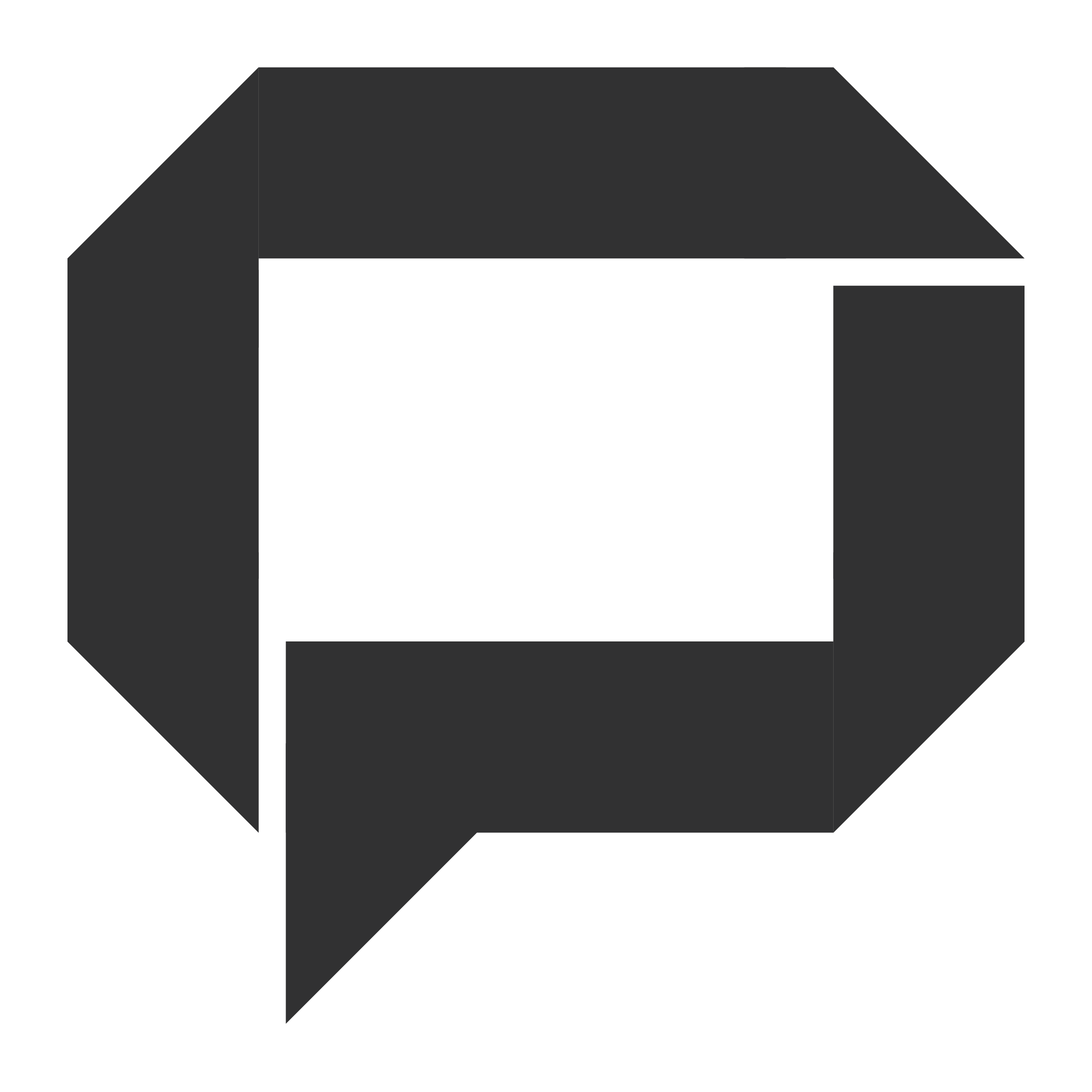 Simplified black icon of a speech bubble