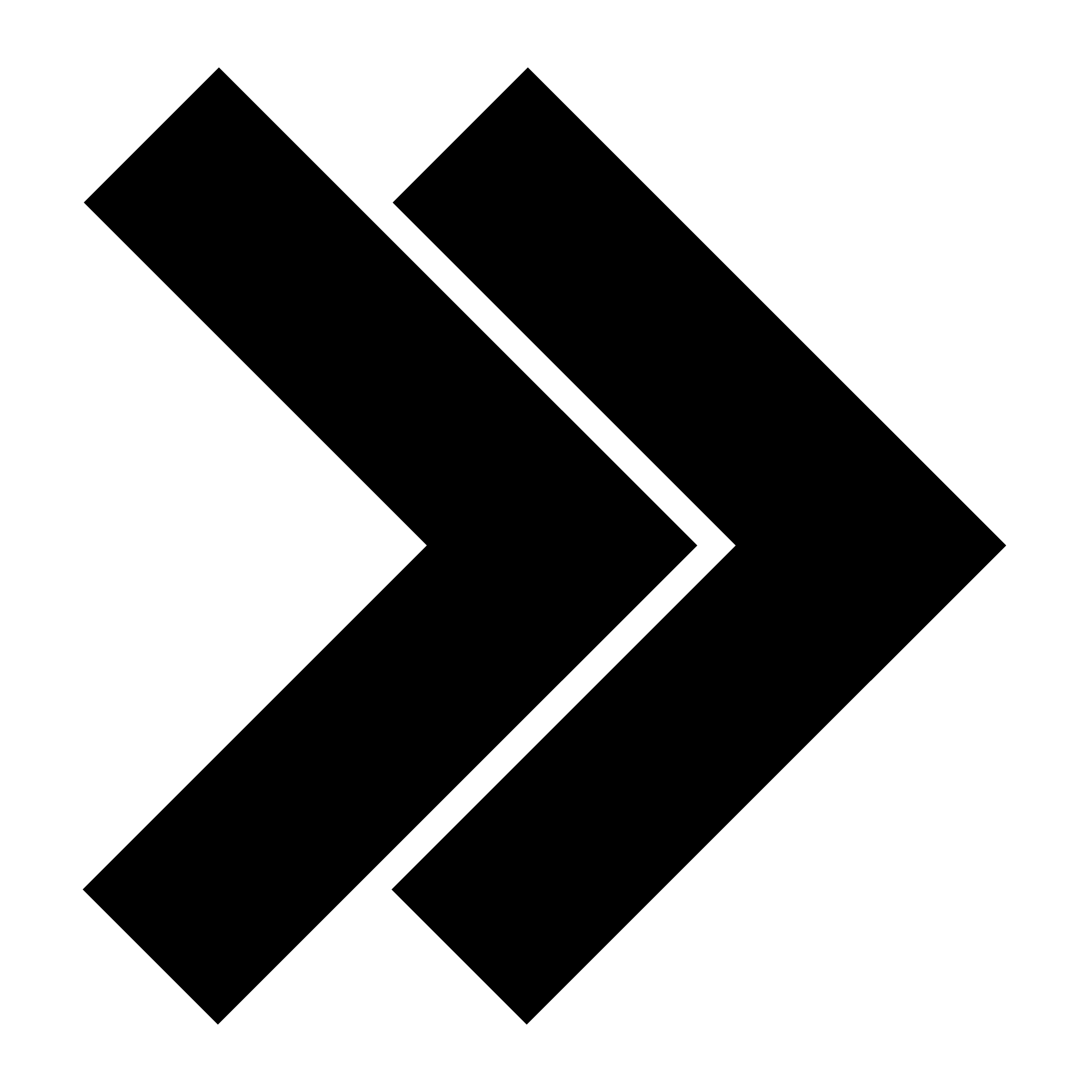 Pictogram of 2 arrows pointing right