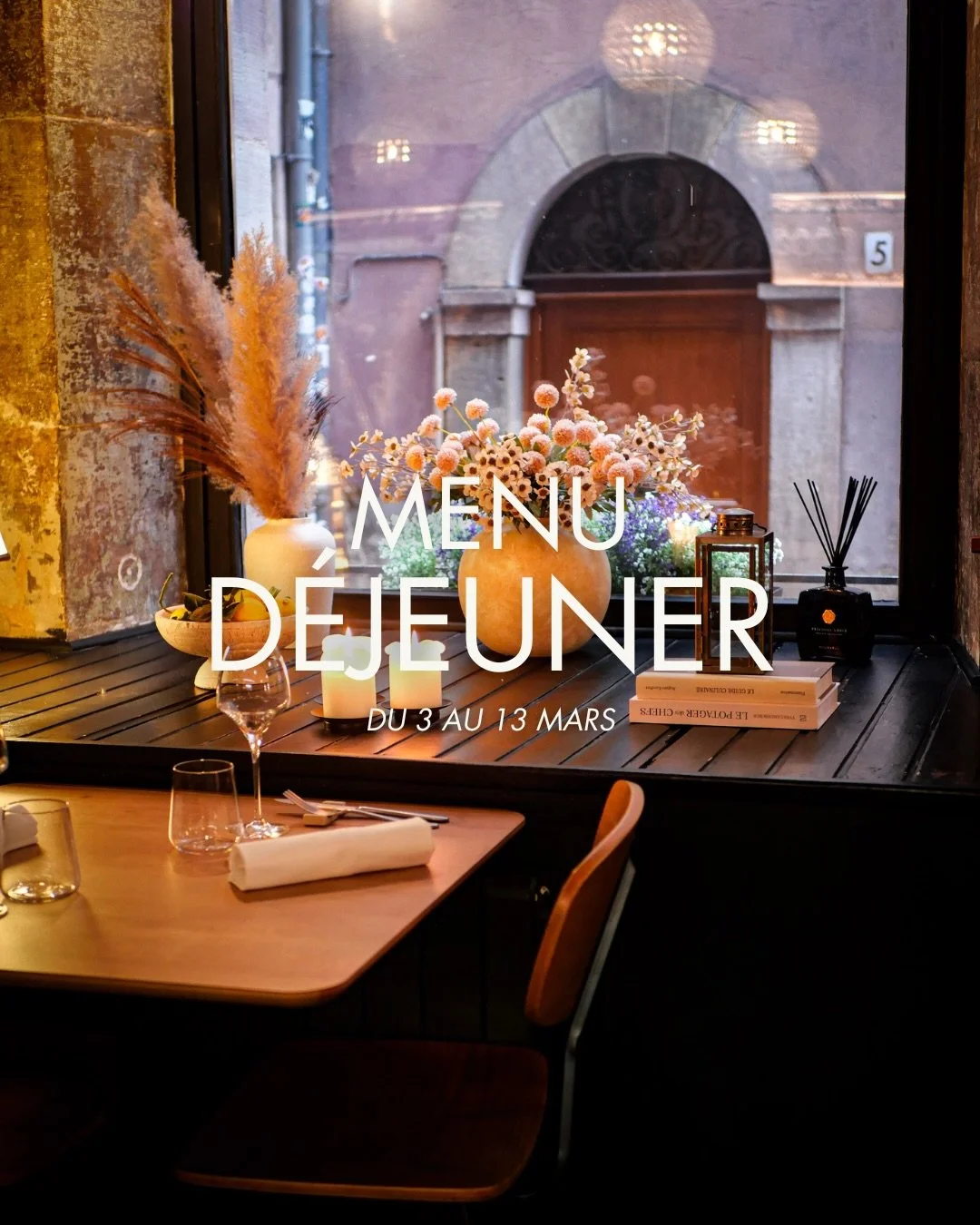 Notre menu d&eacute;jeuner des 2 prochaines semaines, &agrave; d&eacute;couvrir du mardi au vendredi.
Le soir, place &agrave; la Carte Blanche au Bistrot Coco.