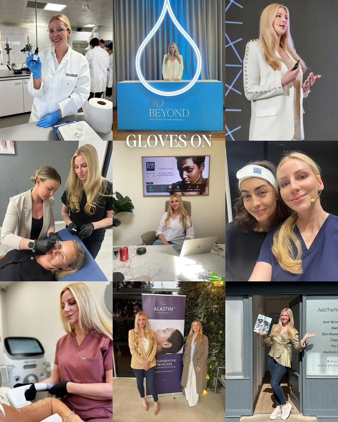 Gloves on, gloves off&hellip;two sides of the same woman 🧤✨

Gloves on 👉🏼 This is where I come alive. Focused, precise and completely in my element. Teaching, treating, learning, speaking, researching, refining techniques and bringing the very bes