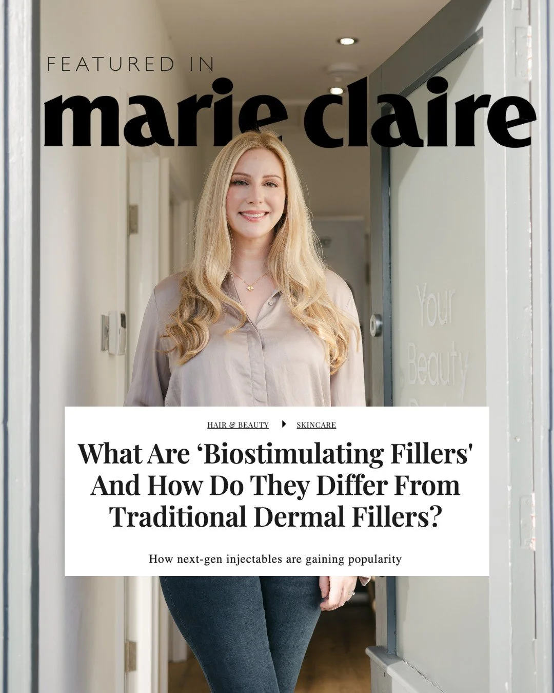I am so pleased to share that I have been featured in @marieclaireuk, discussing a topic I am incredibly passionate about: biostimulating fillers and the future of regenerative injectables.

For years, dermal fillers have been seen through a very nar