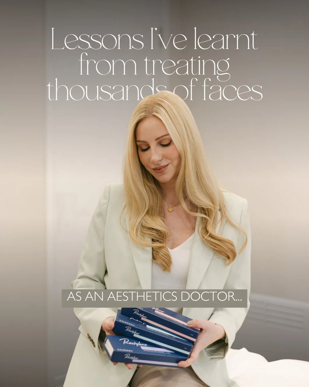 When you&rsquo;ve treated as many faces as I have, you start to notice things.

Not just about ageing, or anatomy, or technique, but about people. About what really brings someone into clinic. About what they&rsquo;re hoping for, what they&rsquo;re a