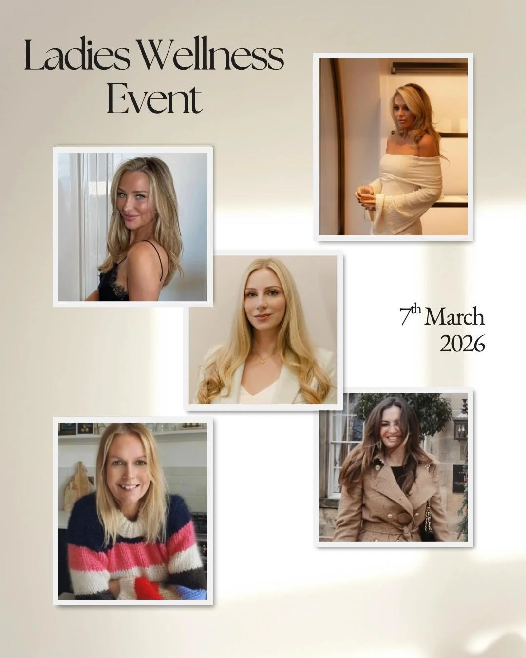 Tickets now available for our exclusive Ladies Wellness Event, Saturday 7th of March. 

Cleo and I have been working hard behind the scenes on something truly special. We are so thrilled to reveal this incredible full day event to you, exploring Wome