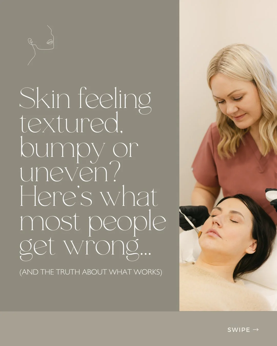 I see so many women trying to fix texture by scrubbing harder, adding stronger acids or cycling through new products every week.

Most of the time, this only irritates the skin further. Texture is often a sign of barrier disruption, inflammation, deh