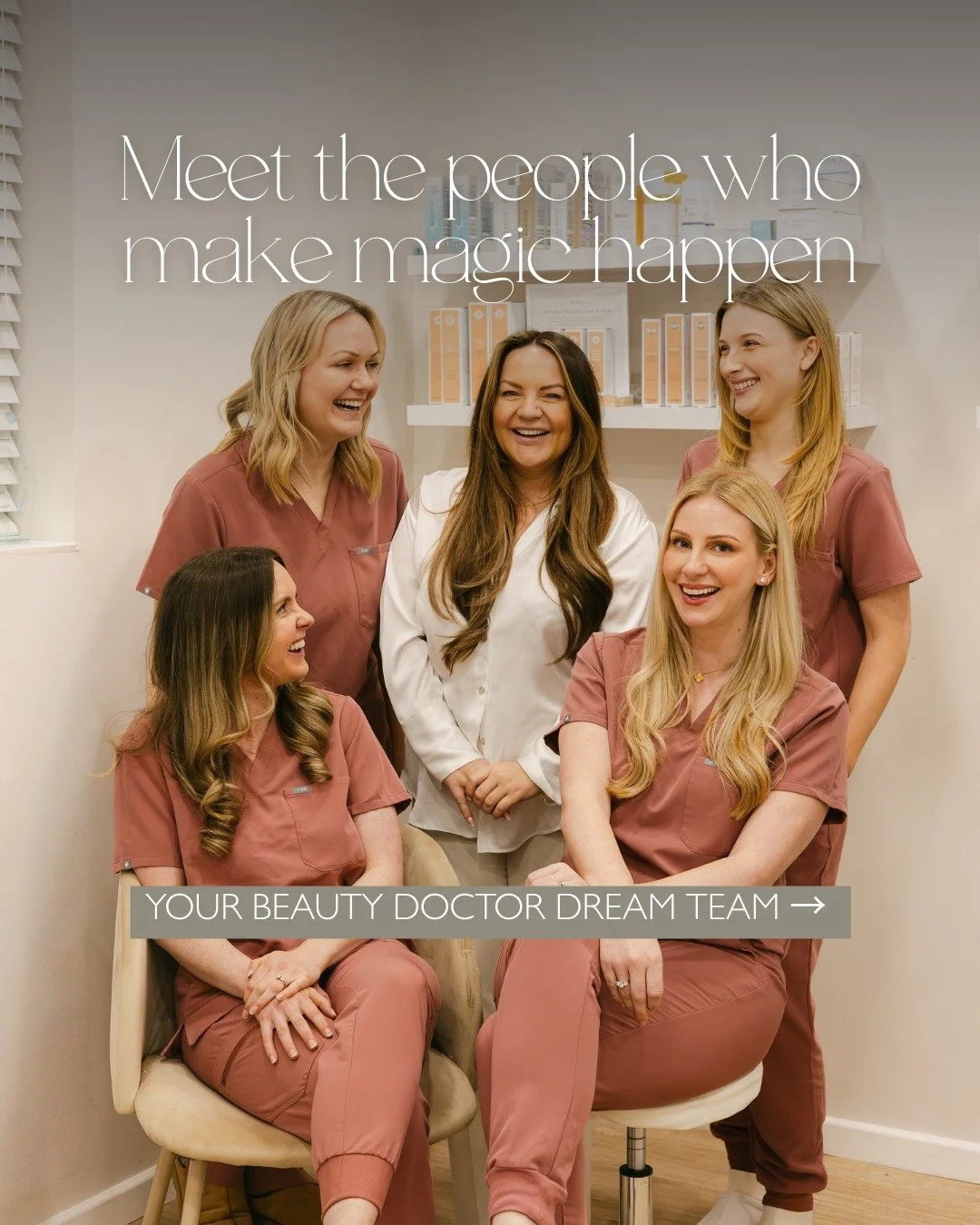 Meet the faces behind your glow✨️ You see the treatments, the results and the before and afters. What you don&rsquo;t always see is the team behind them, and that part matters more than most people realise.

Aesthetics done well is never about one pe