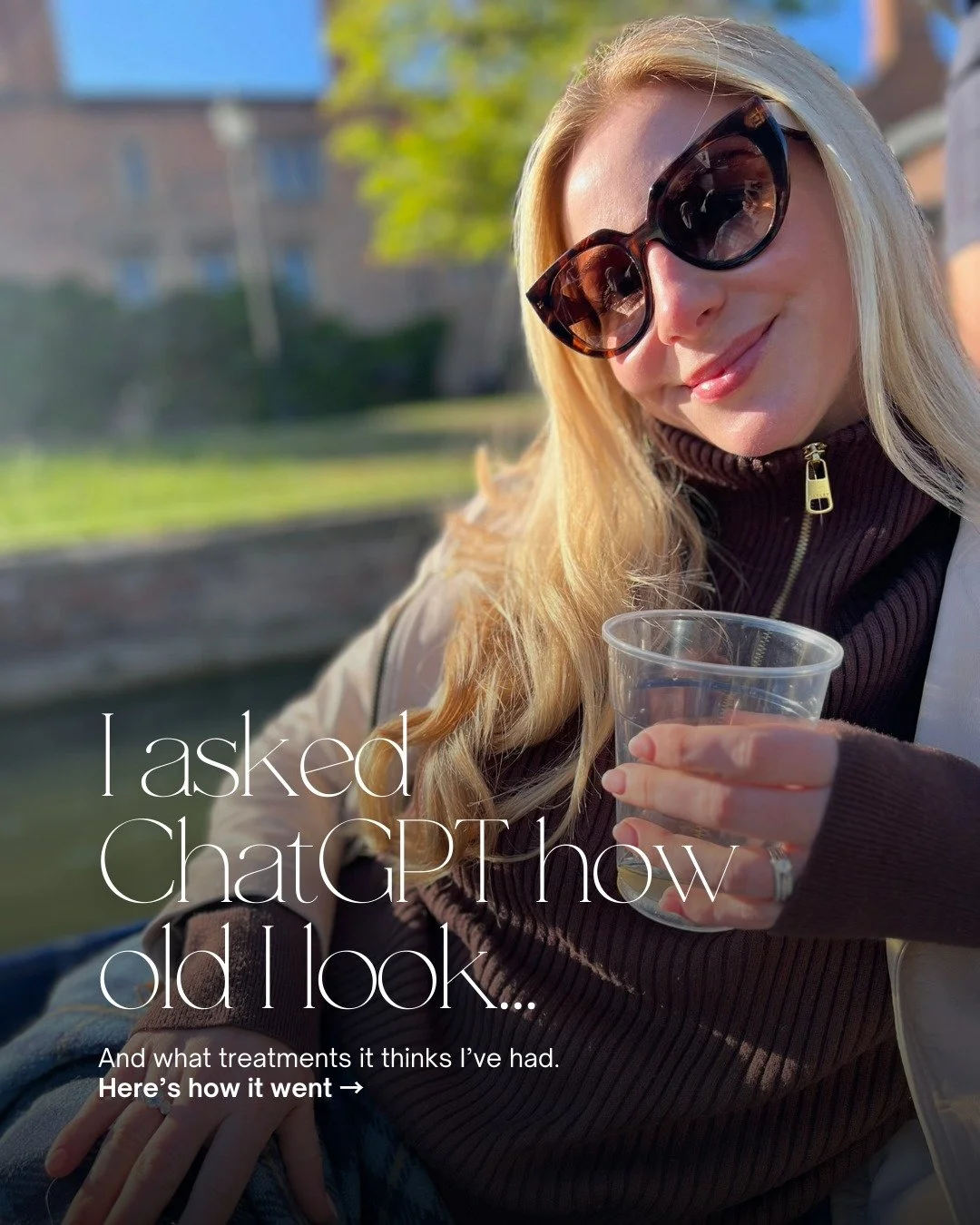 Late 20s to early 30s? I'll take that! I asked ChatGPT how old I look, partly out of curiosity and partly because I find it fascinating what we pick up on when we look at a face.

Not because age is something we need to fight, but because it tells yo