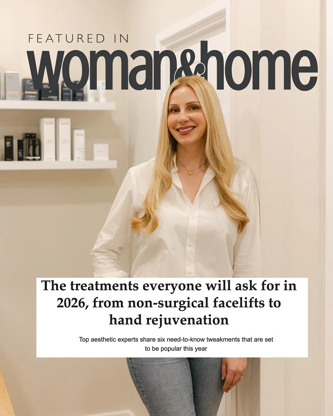 Are we finally giving our hands the attention they deserve? I was delighted to share my thoughts with @womanandhome on why hand rejuvenation is set to be one of the biggest aesthetic focuses of 2026.

We invest so much time and energy into our faces 