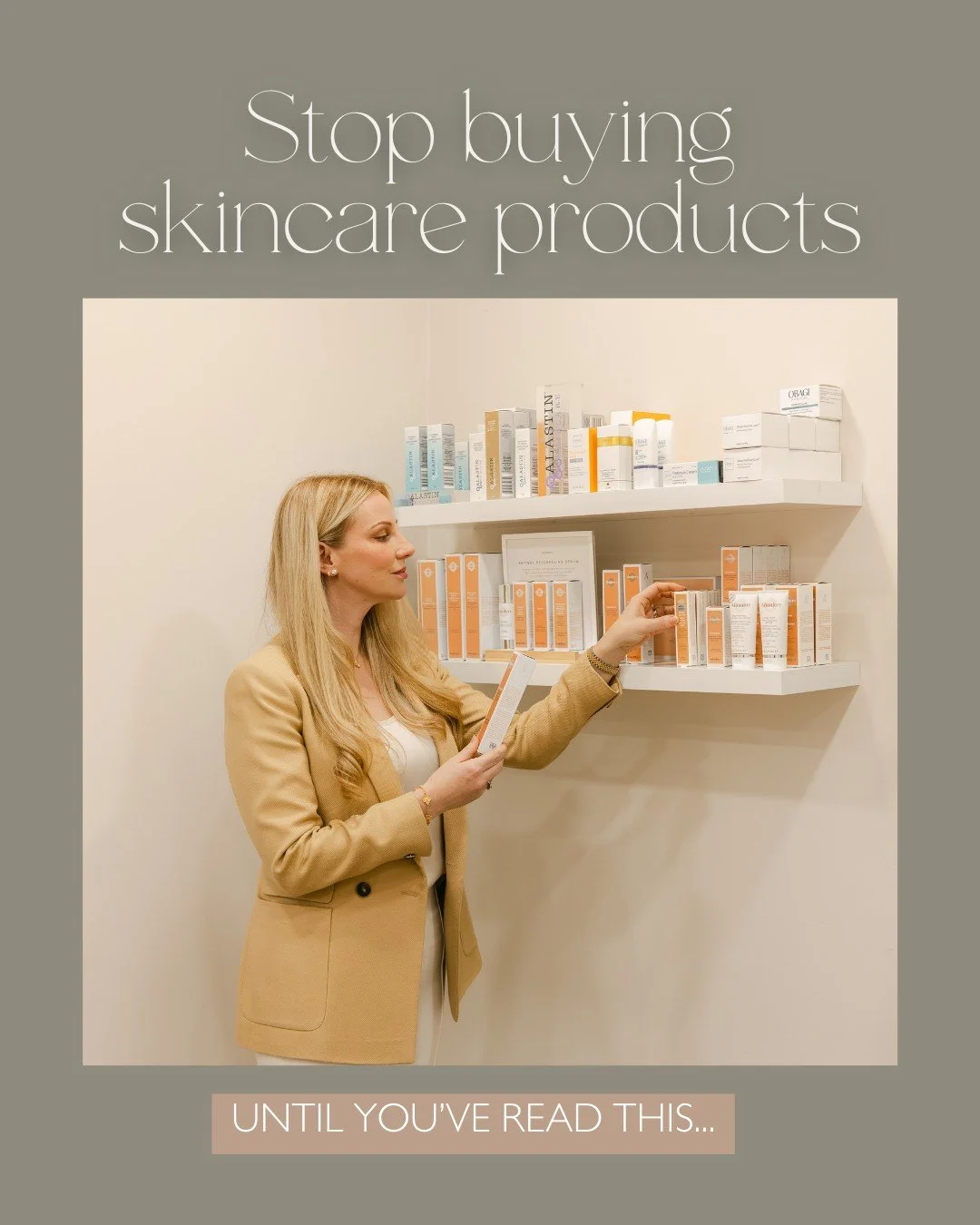 Before you buy another serum you've seen someone raving about online, read this 👆🏼

I see this all the time in clinic - people who care about their skin, who are trying to make good choices, spending a lot of money and still feeling frustrated by t