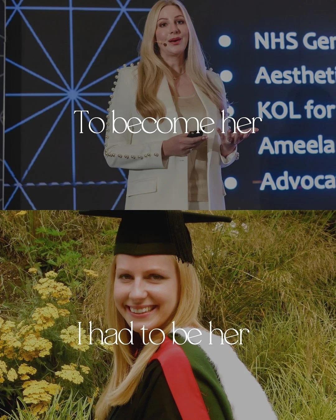 She didn&rsquo;t appear overnight. There was a version of me who felt unsure, questioned herself, and was trying to work everything out alone without knowing what the next step should be.

I qualified as a doctor, became a mum, and was trying to bala