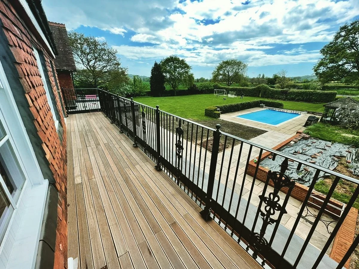 Bespoke railing panels for a beautiful house on the outskirts of Lewes