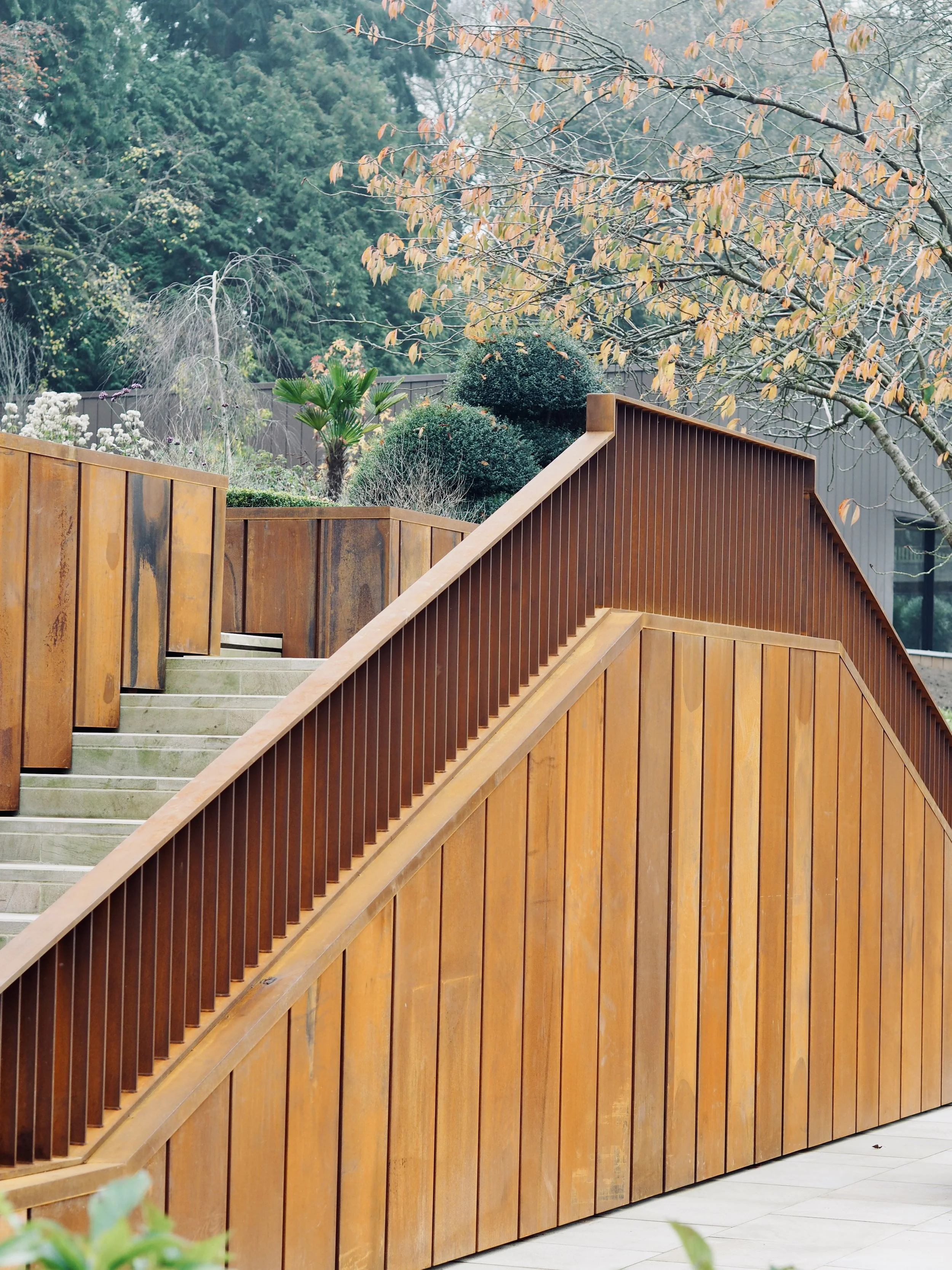 Corten External Staircase, Rotherfield
