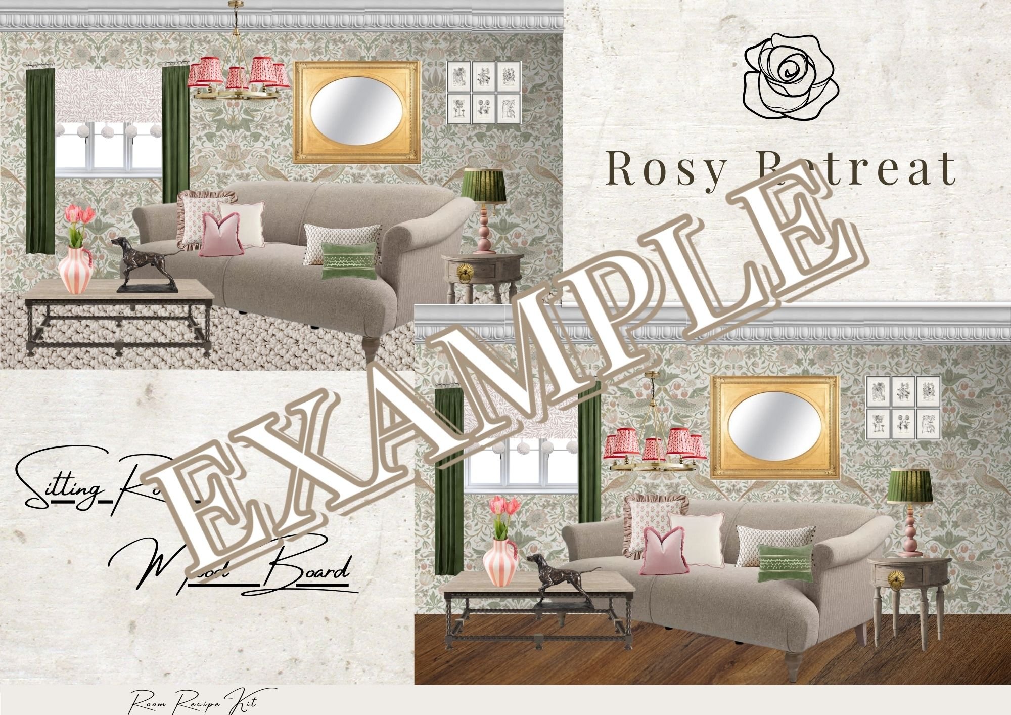 Example of Mood Board included in your kit
