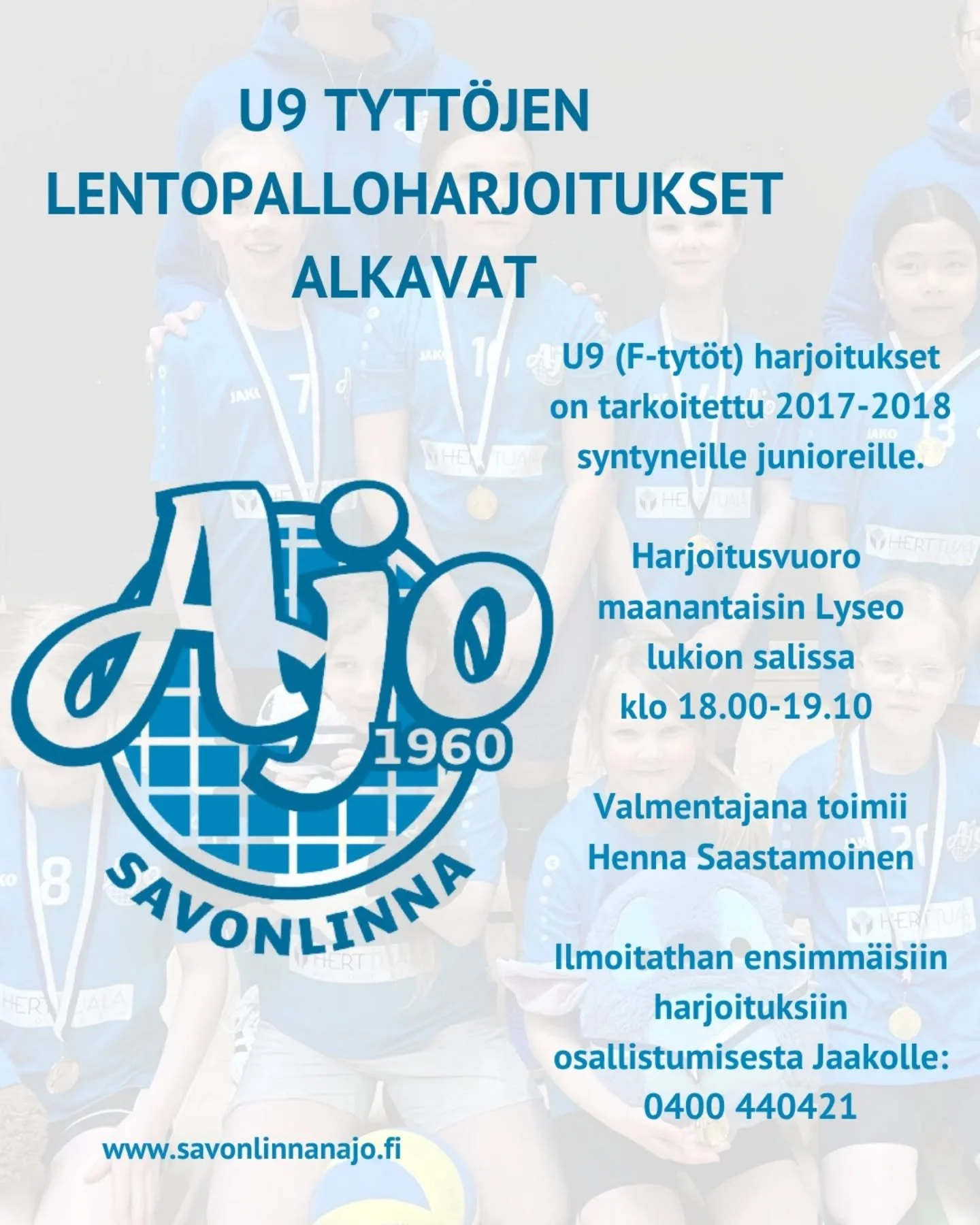 F-Tytt&ouml;jen harjoitukset k&auml;yntiin!!
Ensimm&auml;inen harjoitusvuoro 13.10. maanantaina

#Savonlinnanajo