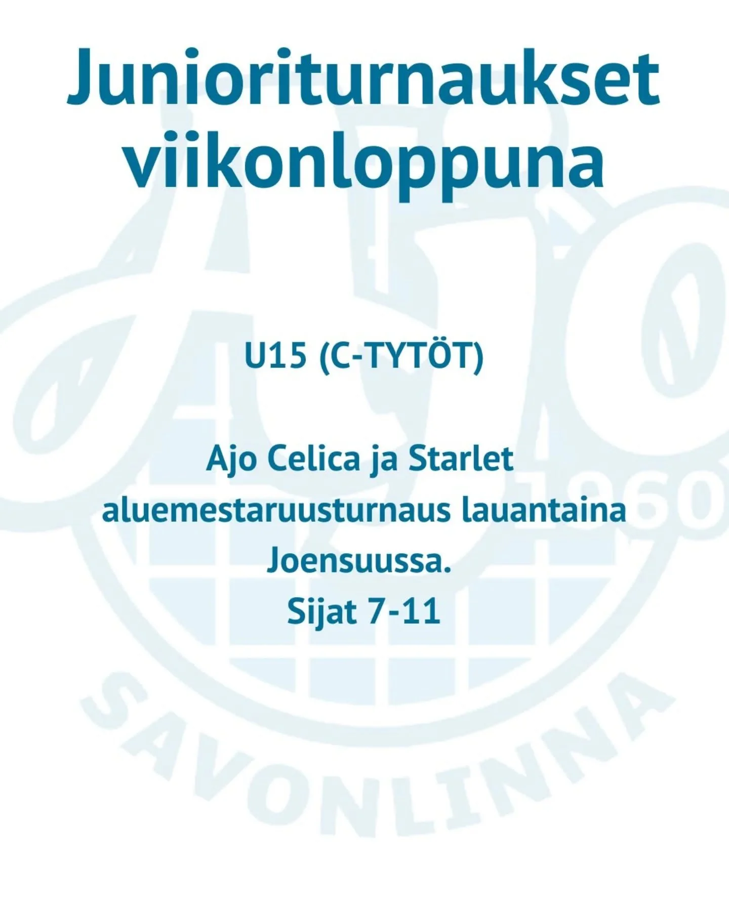 C-tyt&ouml;t p&auml;&auml;sev&auml;t viel&auml; juhlistamaan vappua ratkomalla aluemestaruussijoituksia! 

Molemmat joukkueet pelaavat lauantaina Joensuussa sijoista 7-11. (C-ik&auml;isten joukkueita It&auml;-Suomen alueelta t&auml;ll&auml; kaudella 