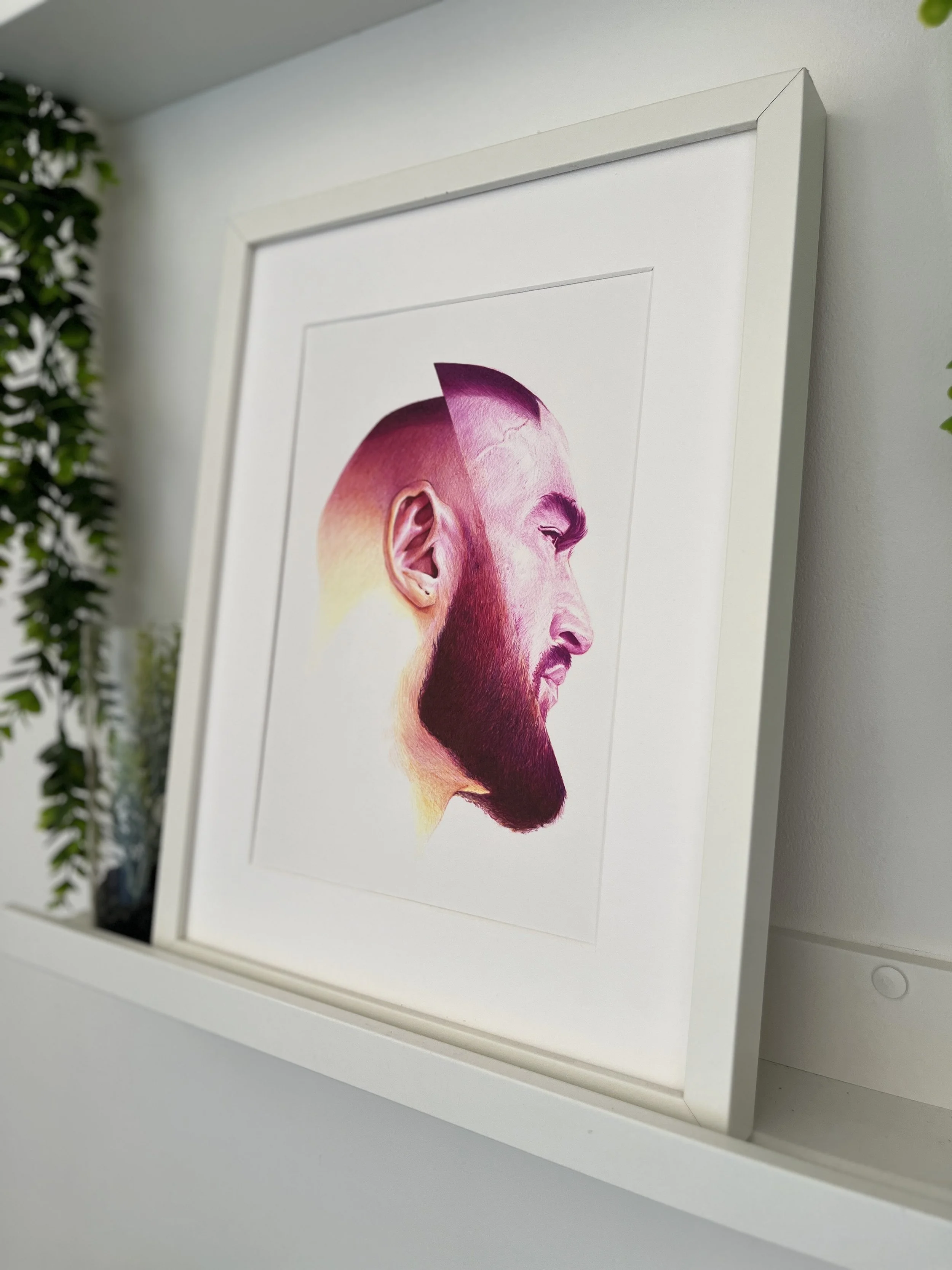 Portrait FS CUT encadré dans l’atelier de Rudolf Cuchkin