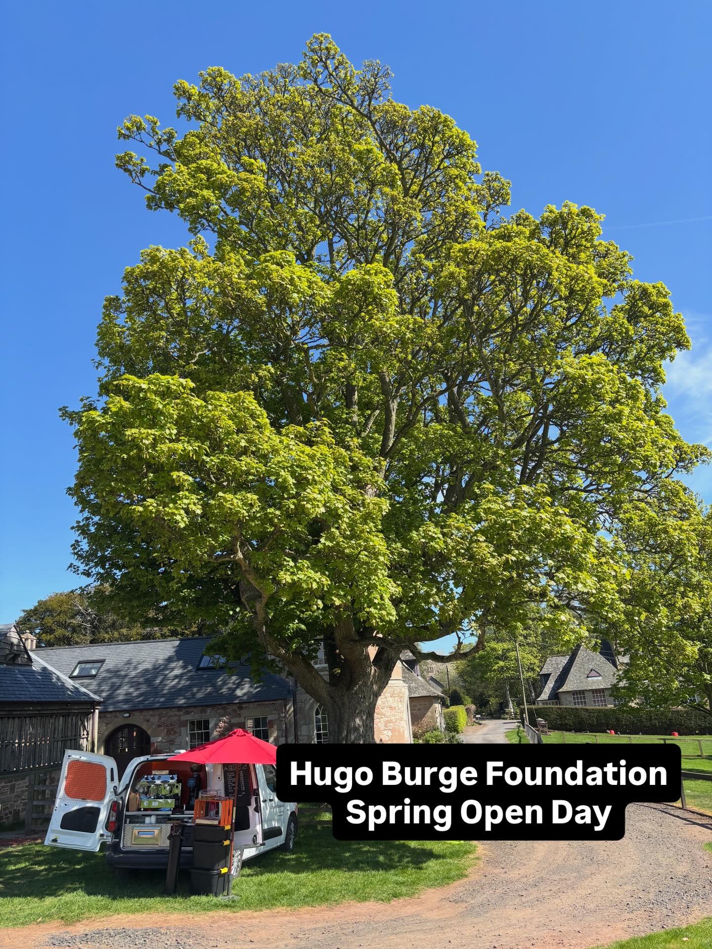 Beautiful day in a beautiful location. Thank you for having me Hugo Burge Foundation! #scottishborders #coffeecommunity #hugoburgefoundation
