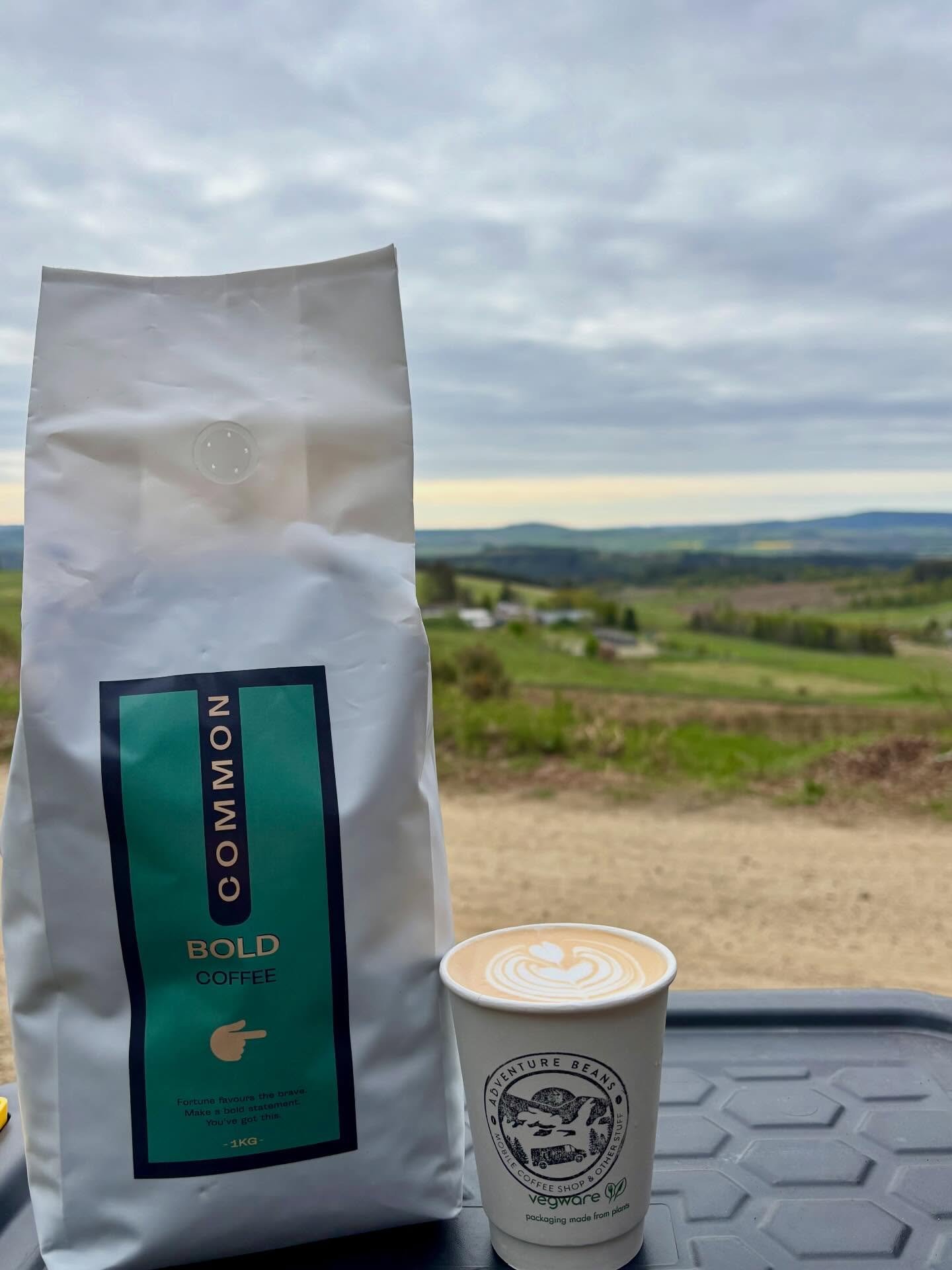 The coffee we take on all our adventures!

Common Coffee- Bold

Naturally processed Brazilian coffee. Chocolate and Almond notes. Perfect bold flavour for all our espresso drinks!
