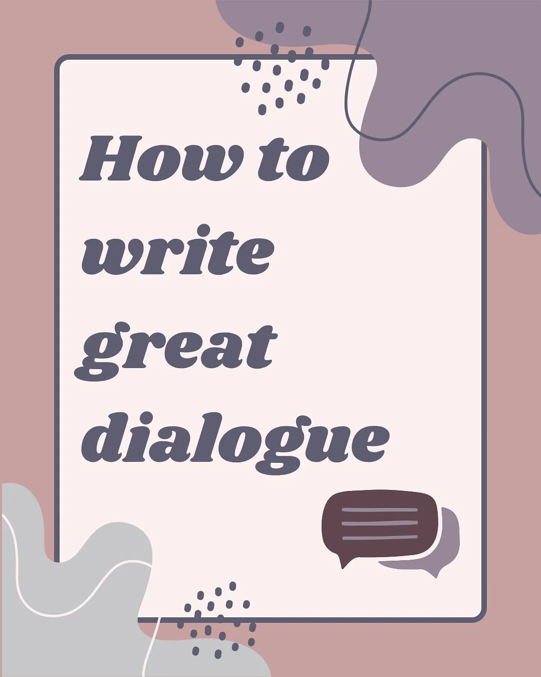 Good dialogue is hard but I have three tips for you on how to write more engaging dialogue. People talk a lot about dialogue sounding natural and &lsquo;like how people talk in real life&rsquo; but the reality is that realistic dialogue is pretty bor