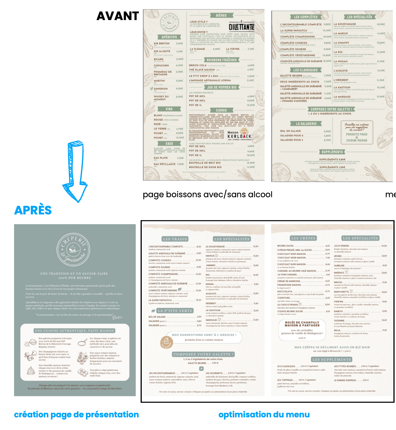 google my business menu morbihan
