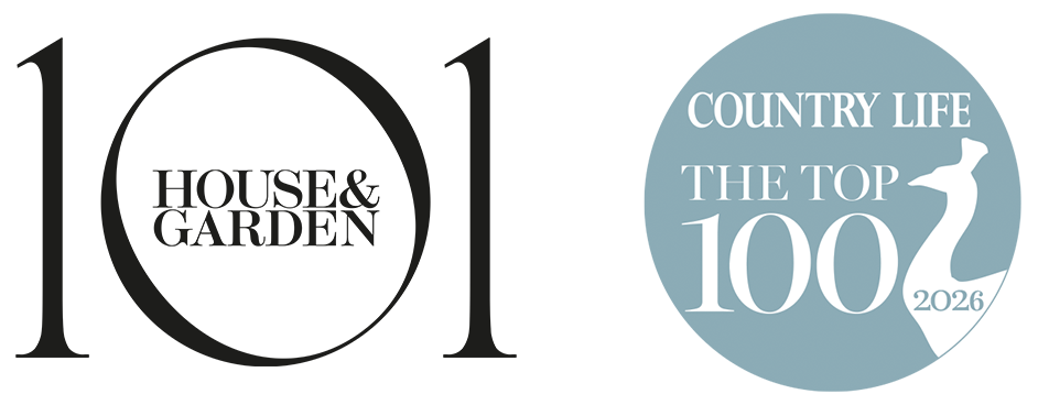 House & Garden Top 100 Interior Designers and Country Life Top 100 Architects award logos