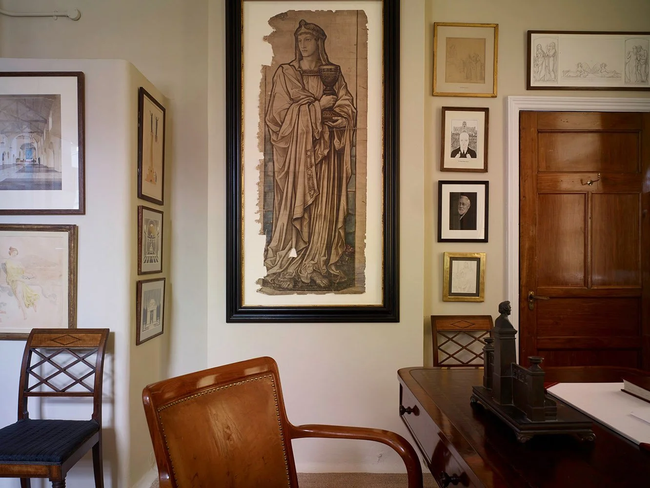 Private office within the restored former Post Office, retaining traditional architectural character and detailing.