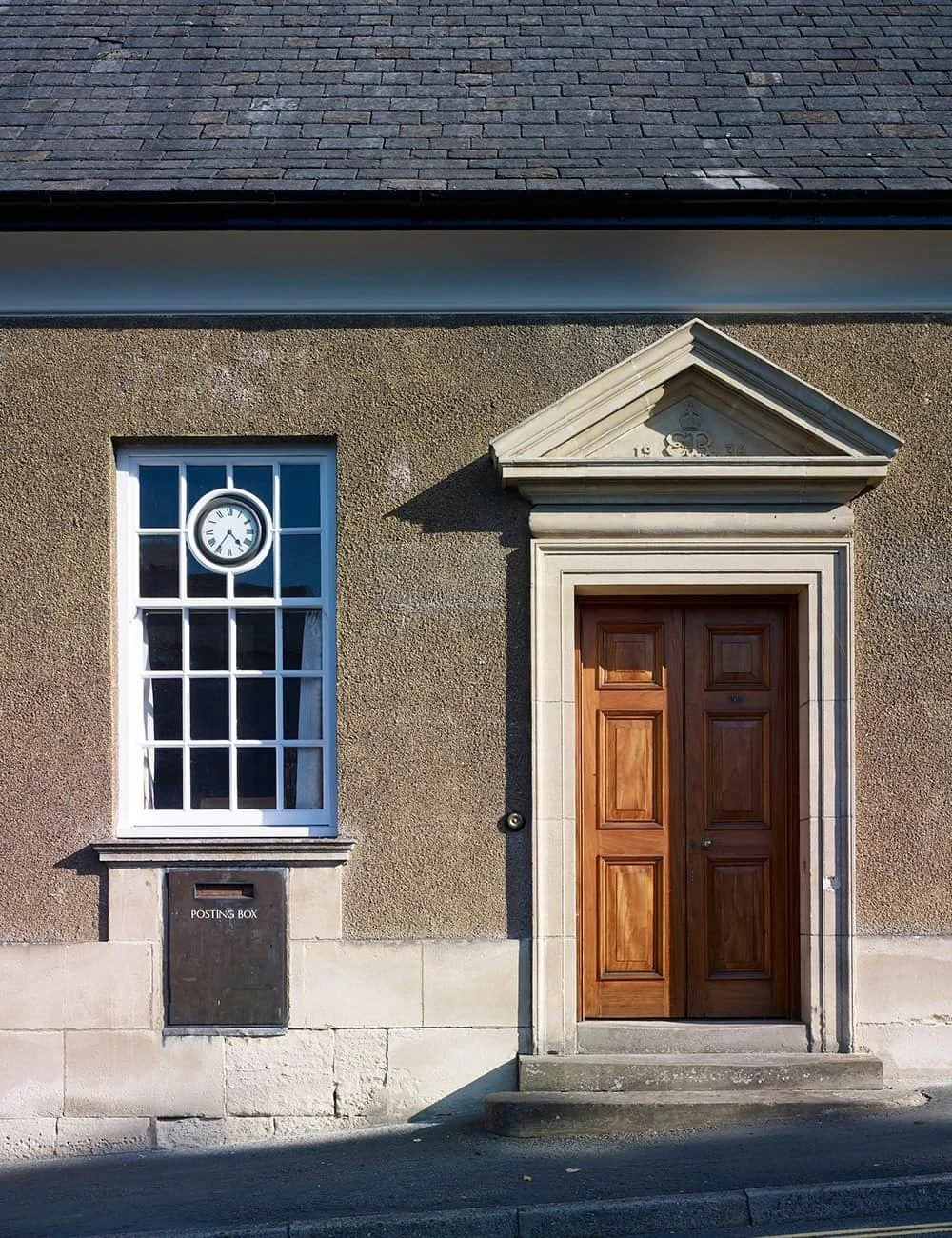 Classical entrance façade of the Old Post Office designed by Craig Hamilton Architects.