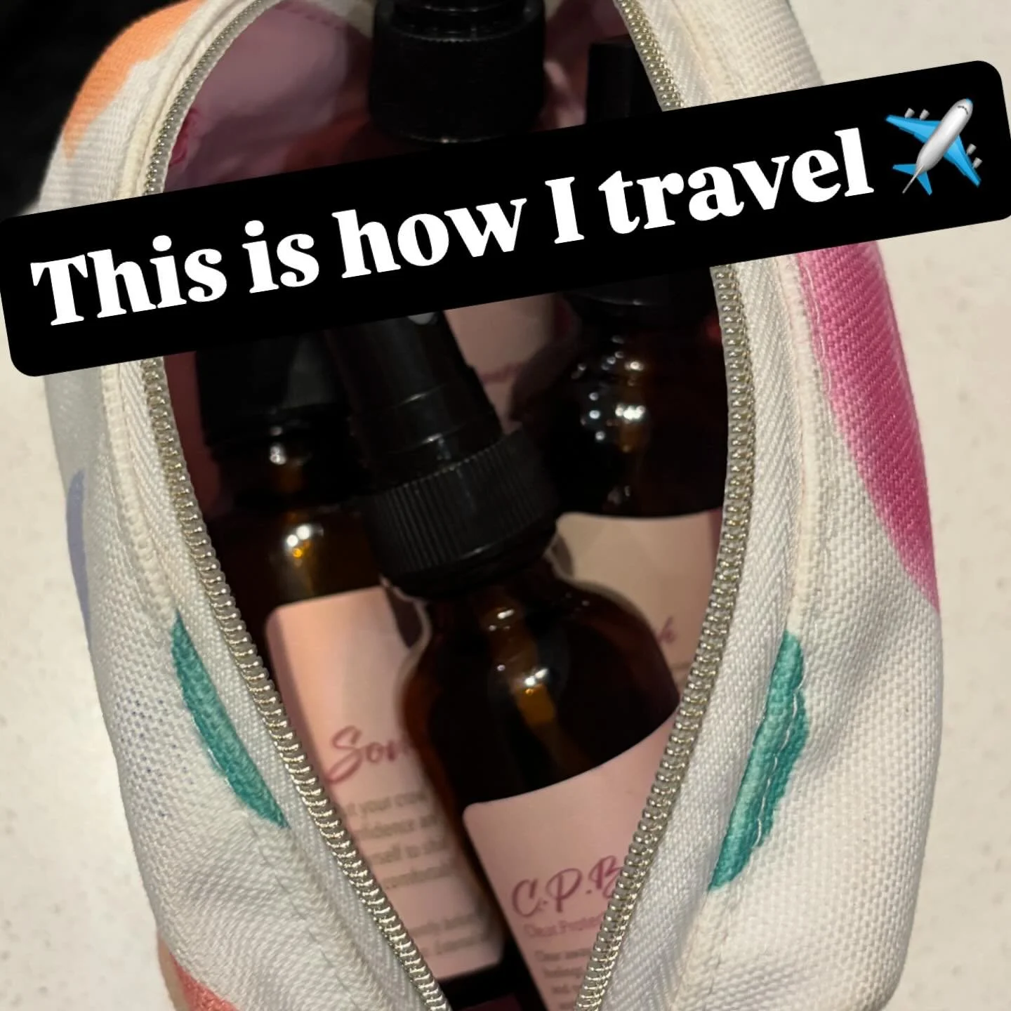 What Heart Held intention sprays hit the road with me for work travel&hellip; CPB always and forever!  Have to clear, protect, &amp; bless myself.  Sovereignty for confidence and queendom.  Flourish for moving projects along with inspiration.  Amuse 