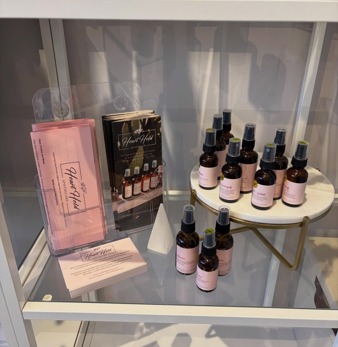 Seeing Heart Held products in the wild always makes my heart happy and proud. Heart Held intention sprays are a dream of mine brought to life.  They are so powerful while being gentle and supportive. I am grateful for the love and support. Thank you 