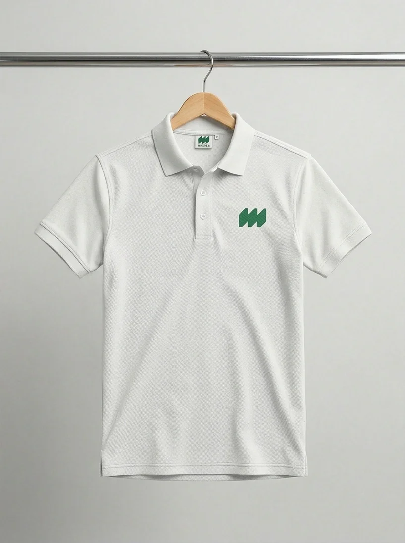 Polo-Shirt von Kimpex mit grünem Kimpex-Logo
