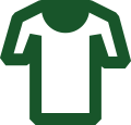 Ein dunkelgrünes T-Shirt