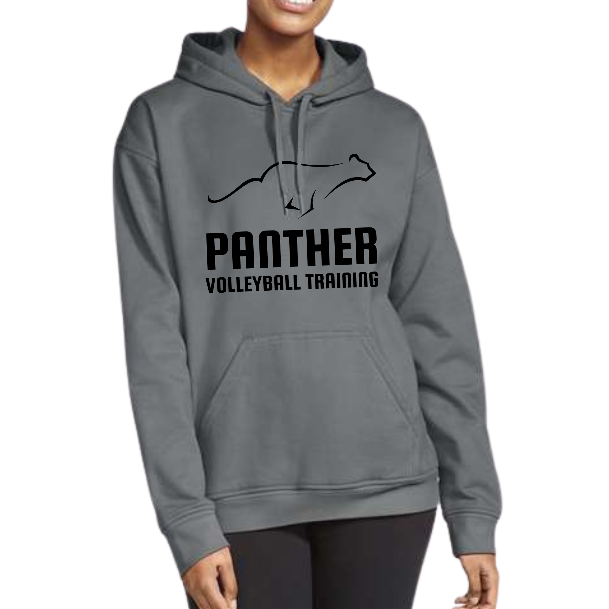Panther Volleyball Grey Sweatshirt.png
