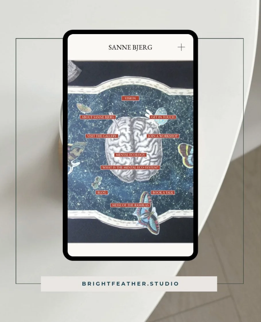 In 2023 I built a website for Sanne Bjerg. An incredible opportunity to work with Danish author, artist, librettist and thinker. What resulted was more art than website as we blended her incredible collage work and words. It was also one of my first 