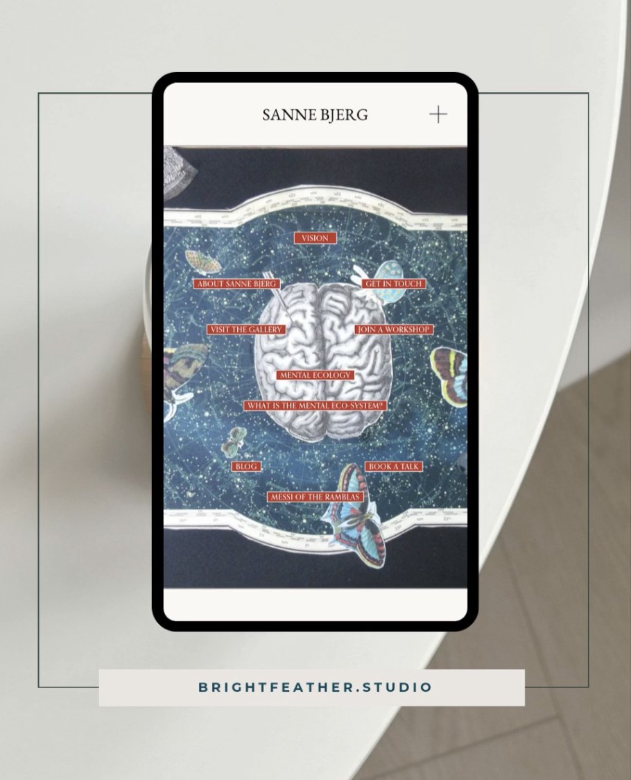 In 2023 I built a website for Sanne Bjerg. An incredible opportunity to work with Danish author, artist, librettist and thinker. What resulted was more art than website as we blended her incredible collage work and words. It was also one of my first 