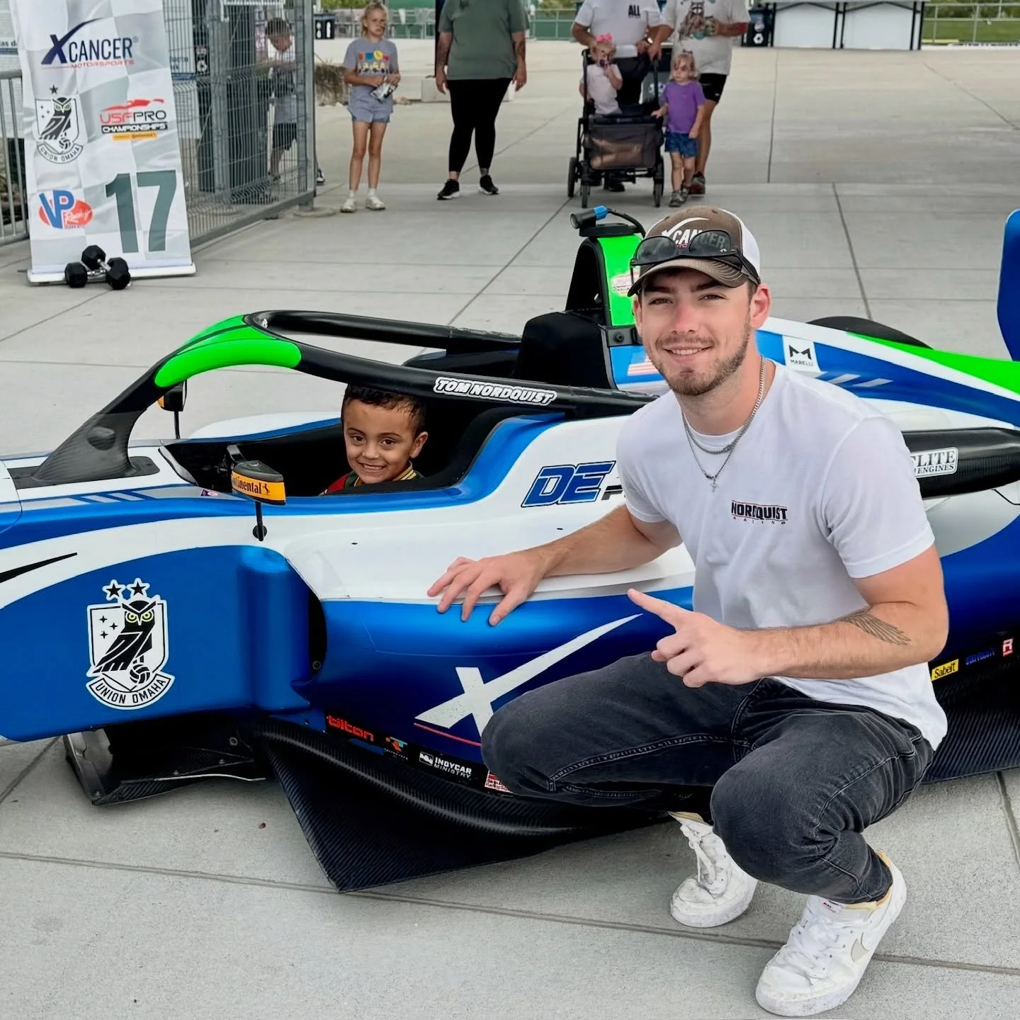 Huge thank you to @union_omaha for helping put this amazing event on, and @aidenkoss & @mrdelavaraval from @deforceracing for bringing my car to Omaha. Such a cool way to get to share my journey with you all!
#thomasnordquist #motorsport #kartin