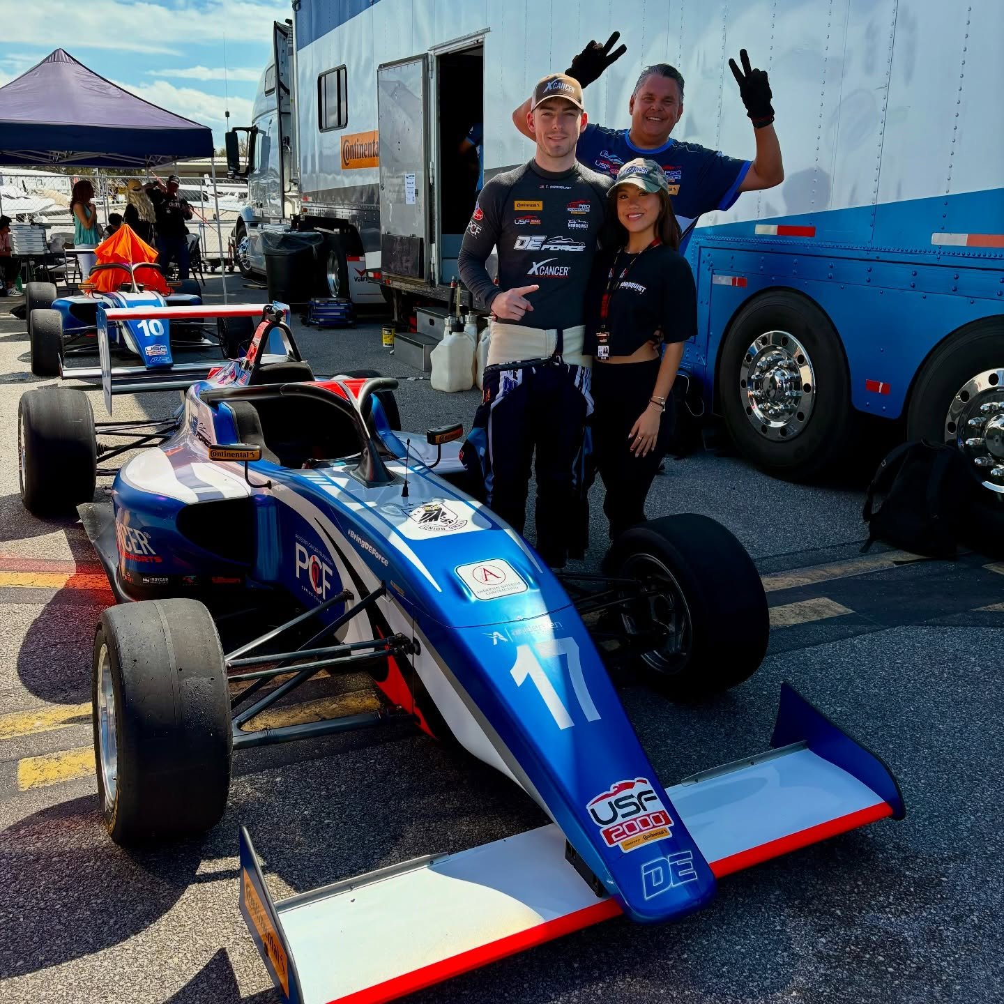A lot of positives to take away from this past race weekend. Got to finish my first street race @gpstpete, and had some good pace. 

A big thank you to everyone at @deforceracing and my sponsors @xcancermotorsports, @union_omaha and newly added @pros