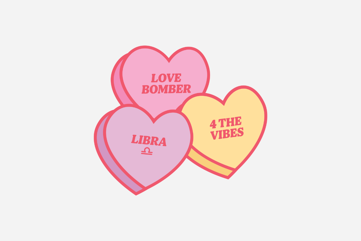 Libra Horoscope Conversation Heart