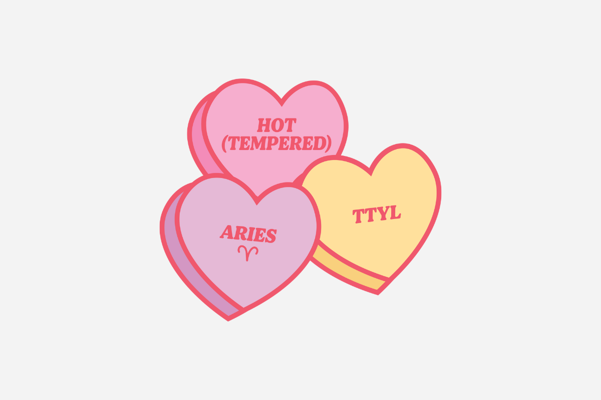 Aries Horoscope Conversation Heart