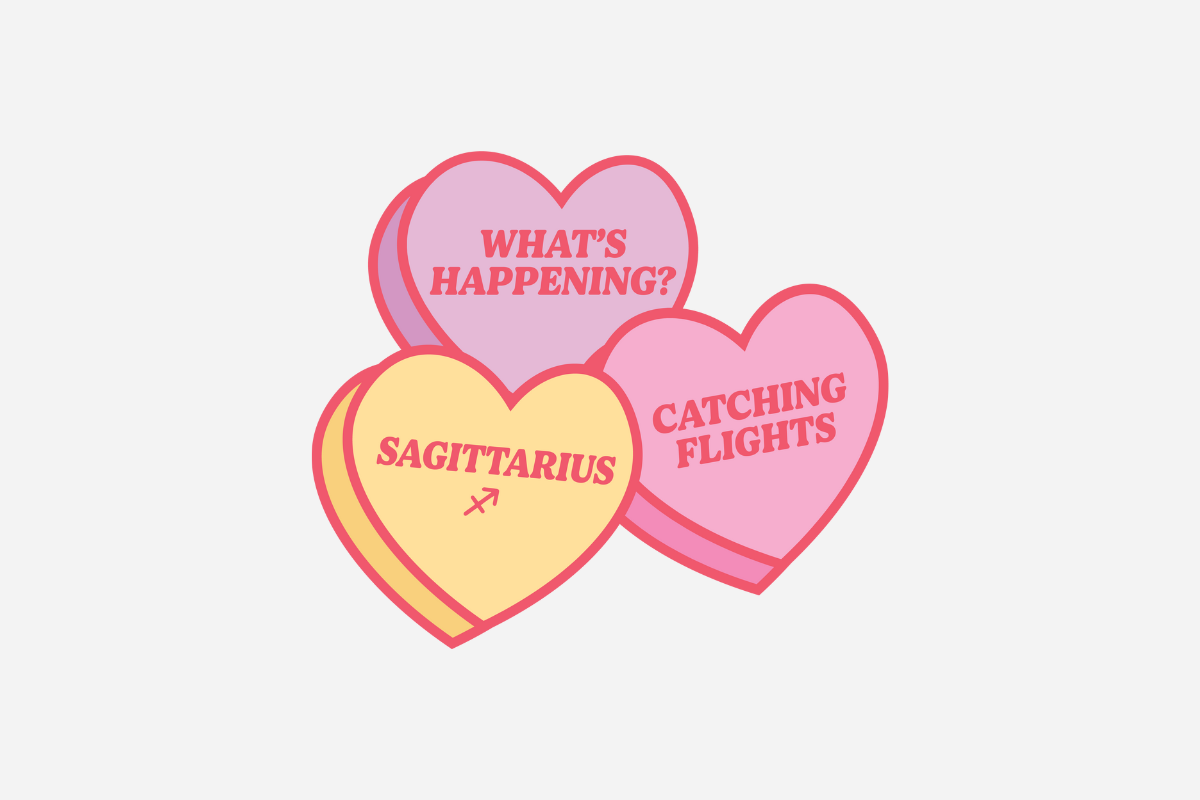 Sagittarius Horoscope Conversation Heart