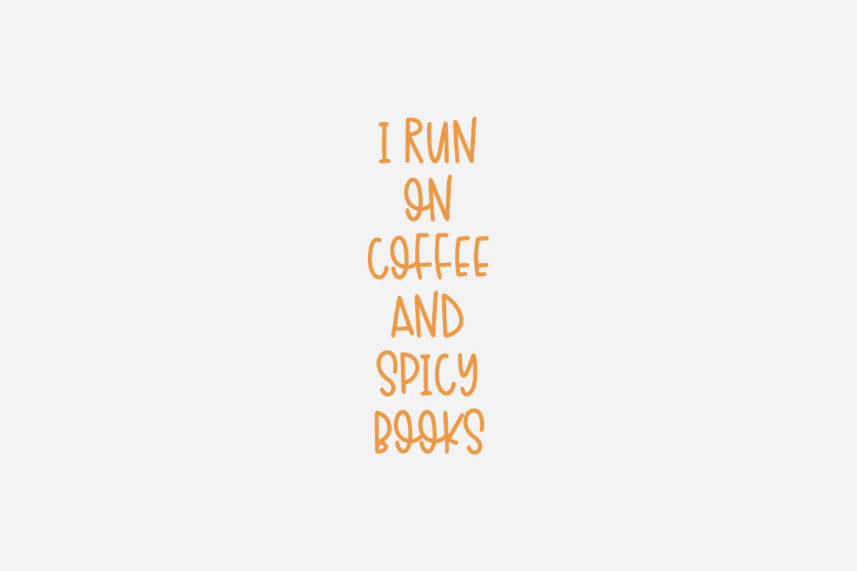 "I Run On Coffee And Spicy Books" Bookmark