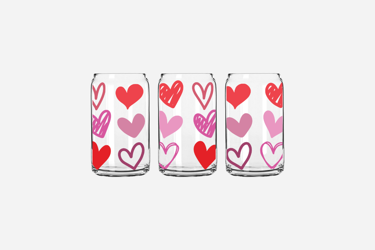 Heart Doodle Cup Wrap