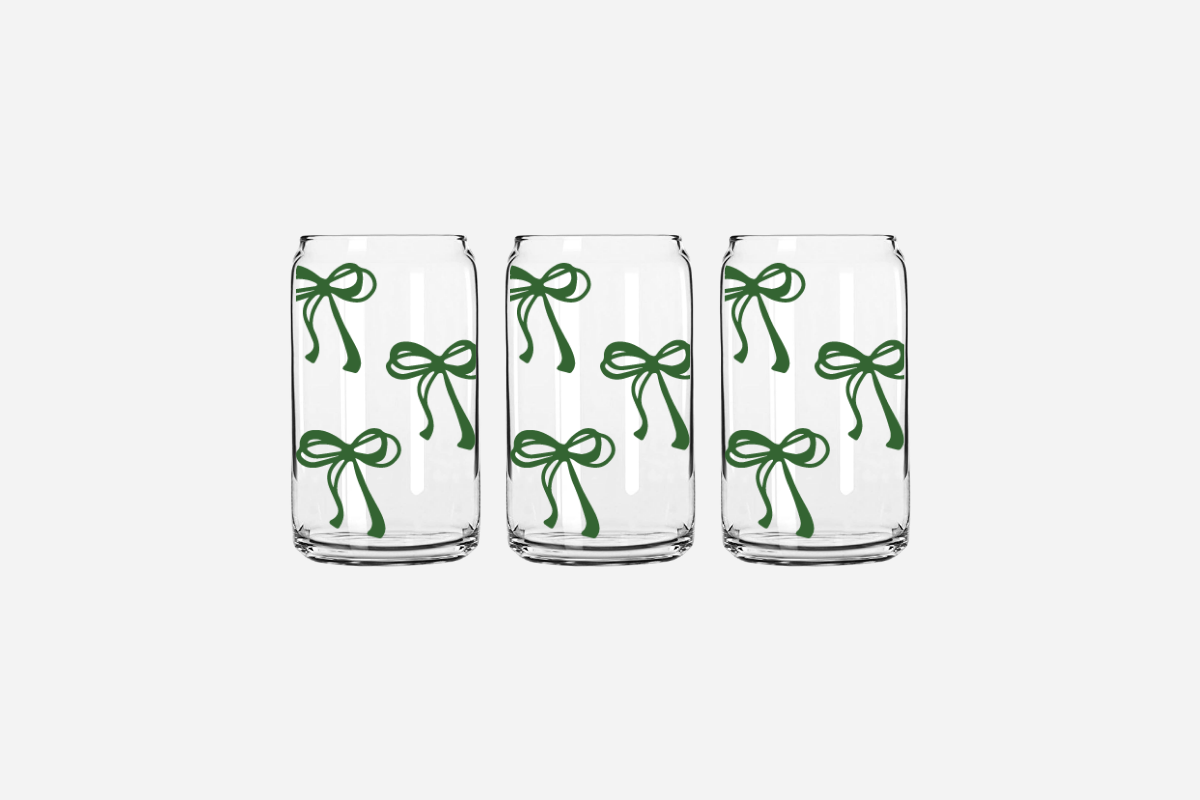 Green Bow Cup Wrap