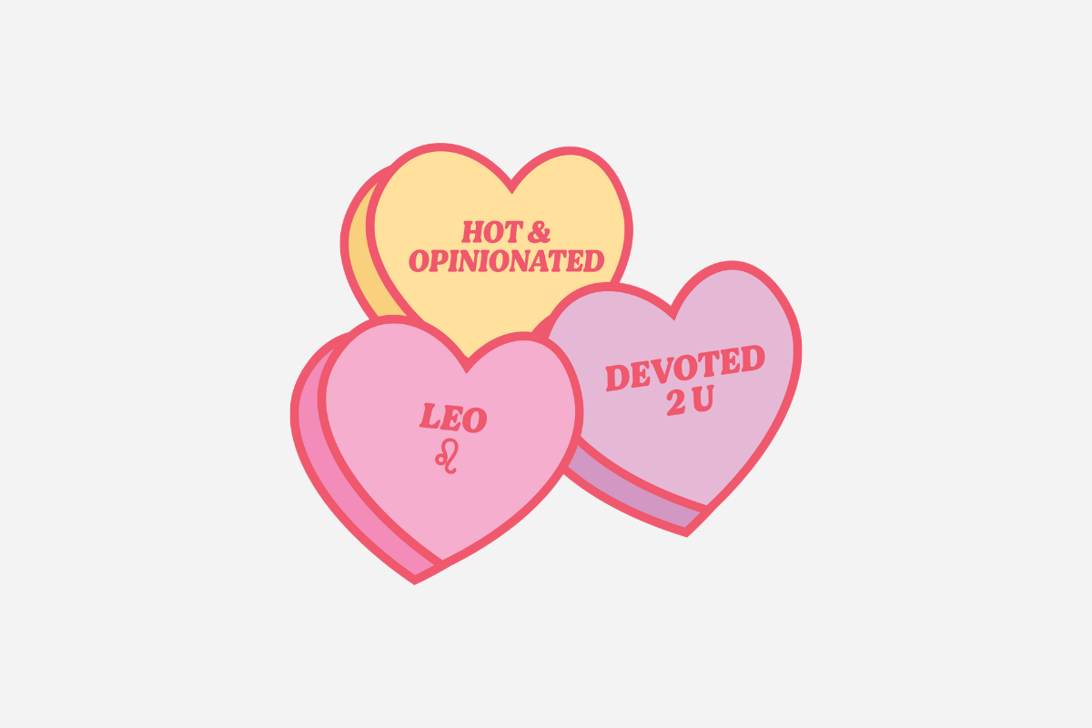 Leo Horoscope Conversation Heart