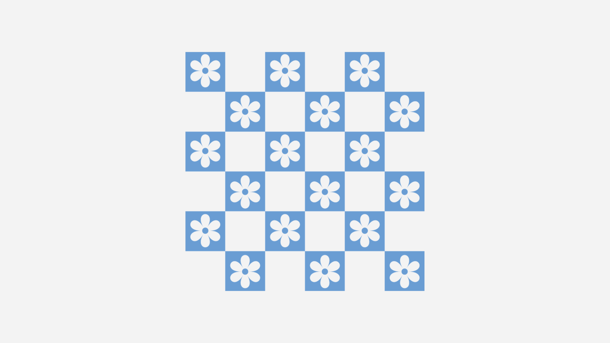 Daisy Checkered Print