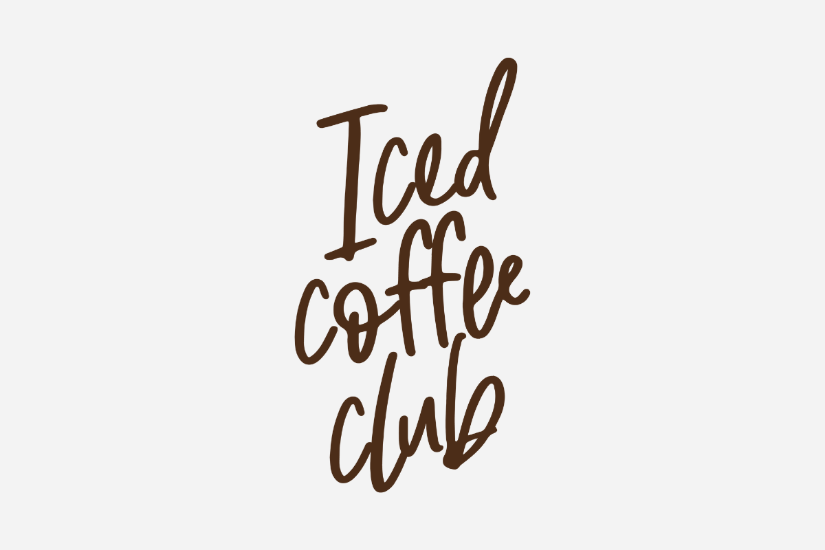 "Iced Coffee Club"