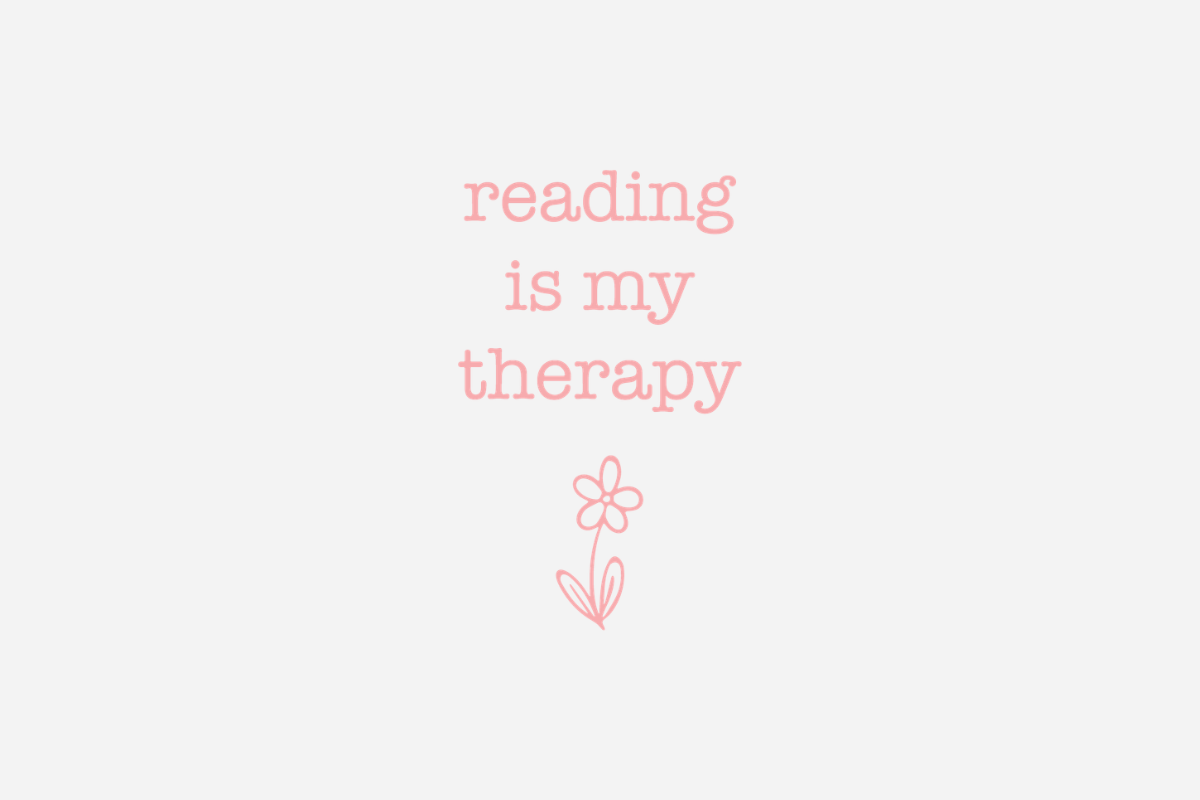 "Reading Is My Therapy" Bookmark