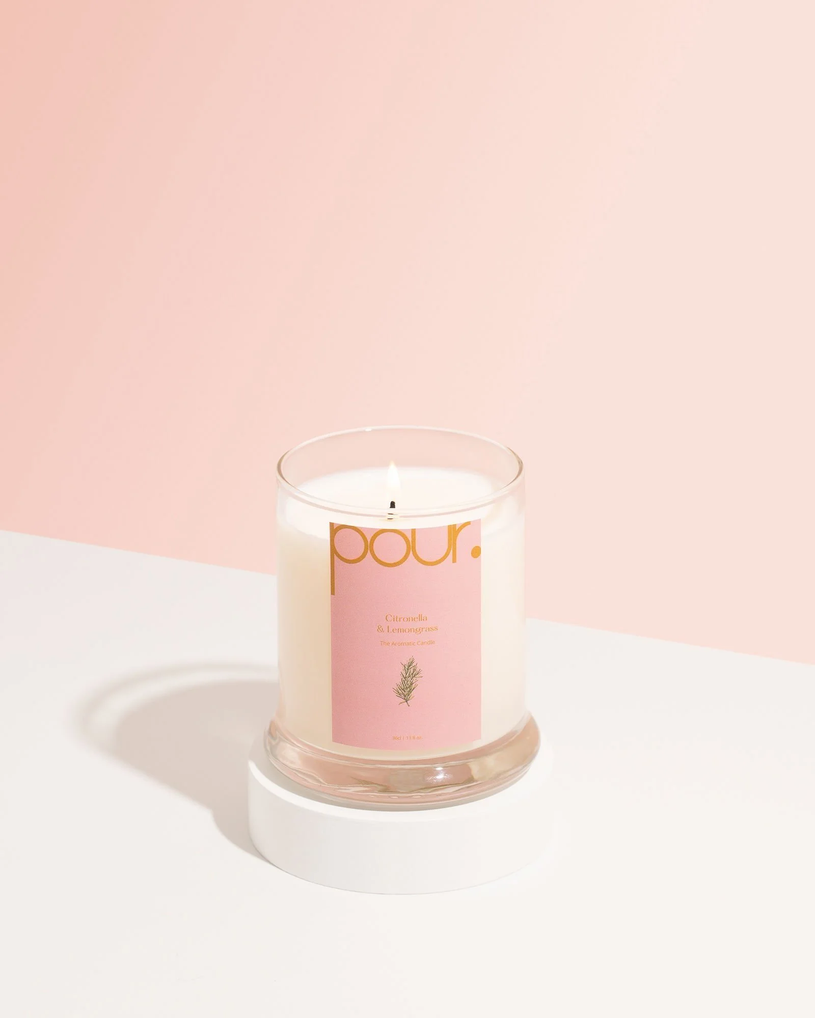 Citronella & Lemongrass Scented Candle