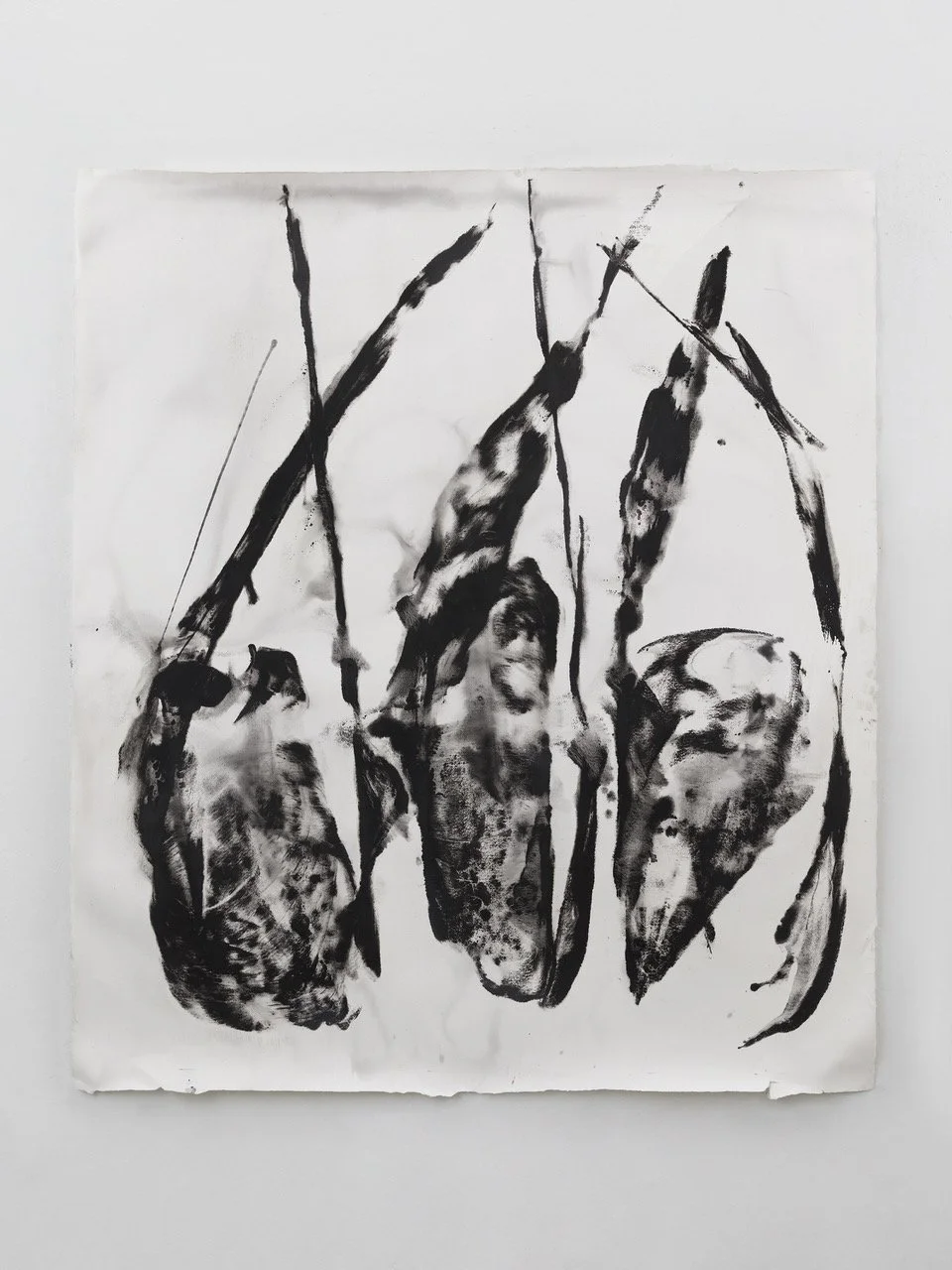 The weak will soon be strong, 2023, charcoal on paper, 51 x 44 1/2 in
Image courtesy of the artist and CHART Gallery